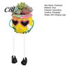 Charming Desktop Decorative Pot Pineapple Tabletop Planter, Succulents with Hanging Legs, Versatile Unique Office Table Decoration Organizer, Tropical