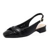 P218-12 thick heel baotou spring and summer 2025 new French small fragrant style with skirt temperament Mary Jane single shoes