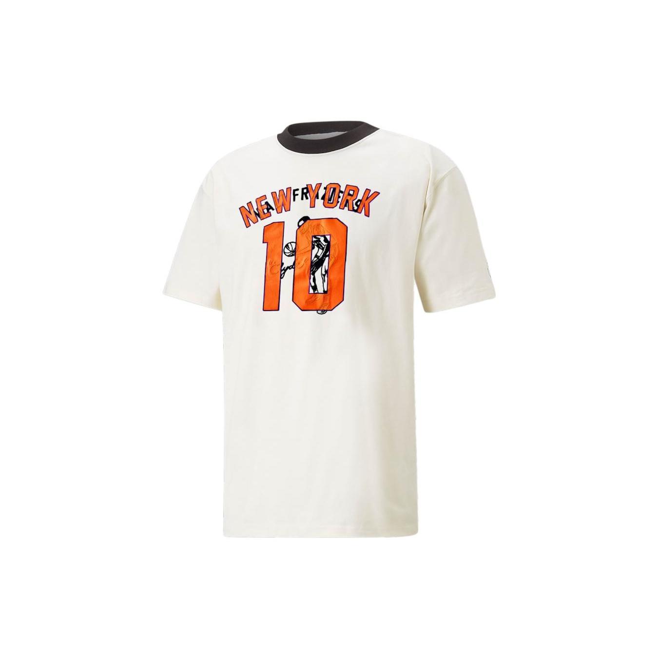 PUMA x Rhuigi Graphic Tee White Orange Men s 539505-65 L