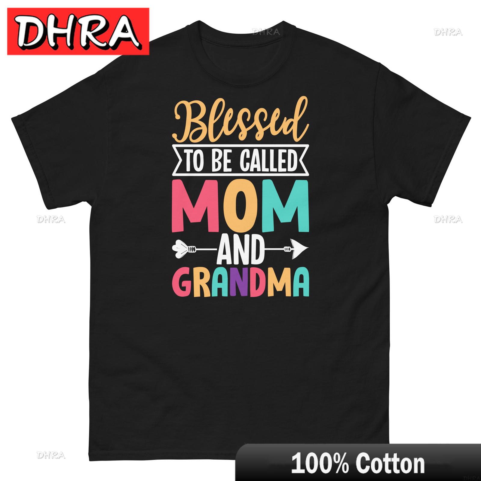 

Blessed To Be Called Mom and Grandma Mothers Day Love Unisex Classic Tee with Tee T Shirts Street Fashion Minimalist Streetwear 3XL