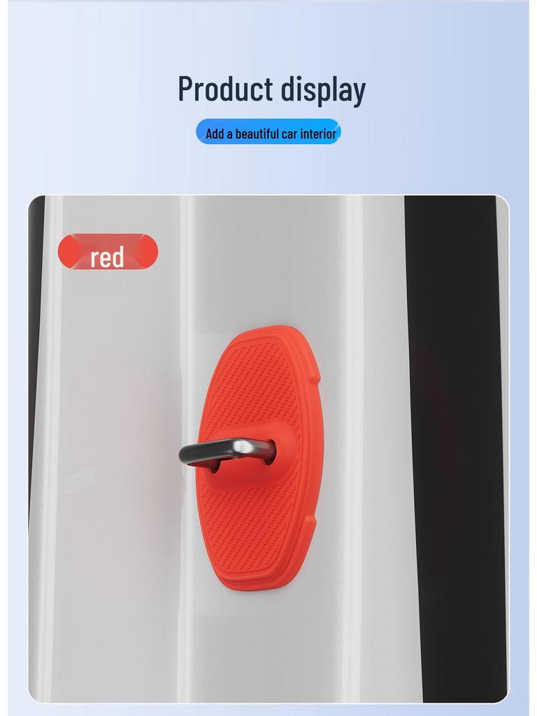 Silicone Magnetic Door Lock Cover for Xiaomi SU7/YU7 - Interior Decoration & Protection