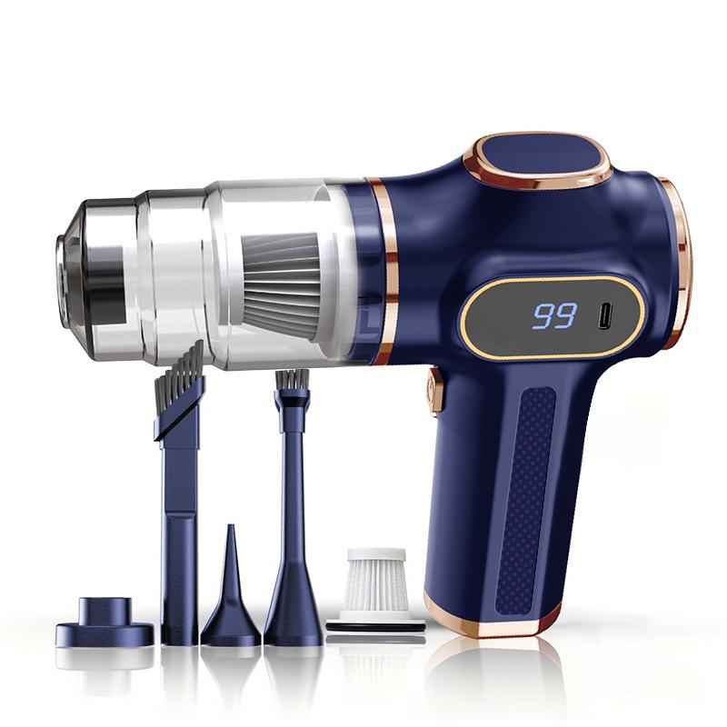 Tragbarer kabelloser Auto-Staubsauger mit Akkuanzeige und hoher Saugkraft, Handstaubsauger & Bläser für den Haushalt