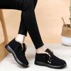 Fashion New In Shoes for Woman Flat Women's Snow Boots Winter 2024 Tabi Footwear on Offer Sale Pu Chic and Elegant Trend Y2k Goth Slip