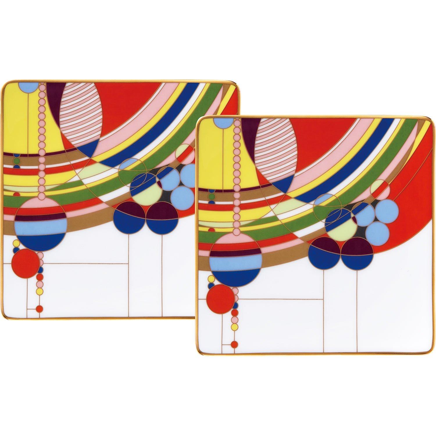 

Noritake Square Plate (Pair) 15cm Frank Lloyd Wright March Balloons, Bone China, WP50953/4947