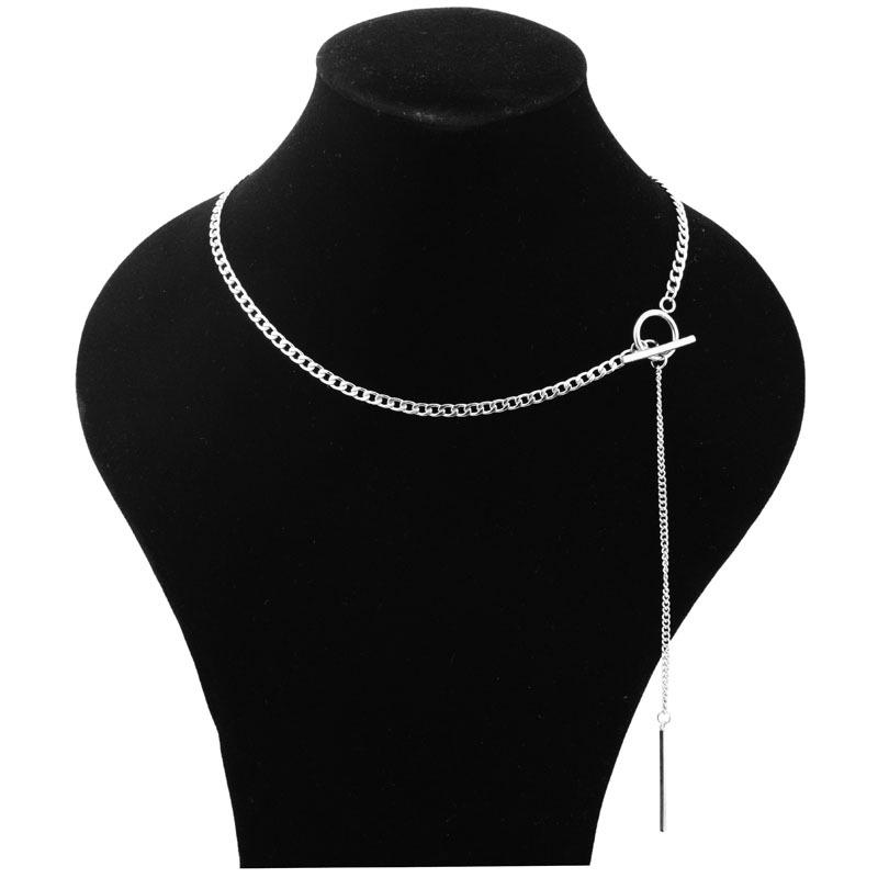 

Ожерелье из нержавеющей стали Lehua Zhu Zhengting Style Unisex - универсальная короткая цепочка для мужчин и женщин