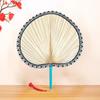 Hemming Palm Leaf Fan with Tassel Summer Fan Room Wall Decoration Handheld Fan  Performance Props