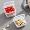 3PCS PP Cheese Storage Box Flip Lid Cheese Food Container  For Onion Ginger Garlic Holder