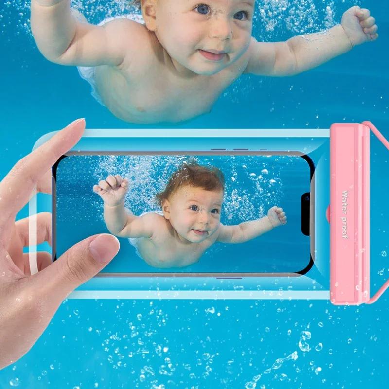 Waterproof Phone Case Drift Diving Swimming Waterproof Bag for 6 Inch Mobile Cover Pouch Bag Case Underwater Dry Bag Case Cover