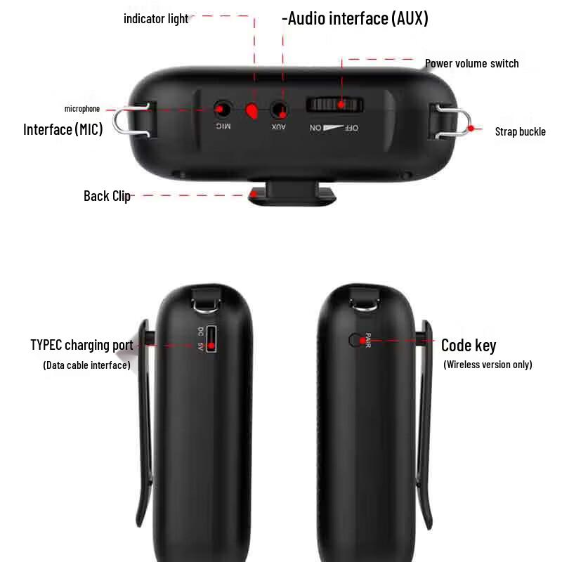 NORWII S358 Przenośny wzmacniacz głosu wtyczka CN (adapter w zestawie)