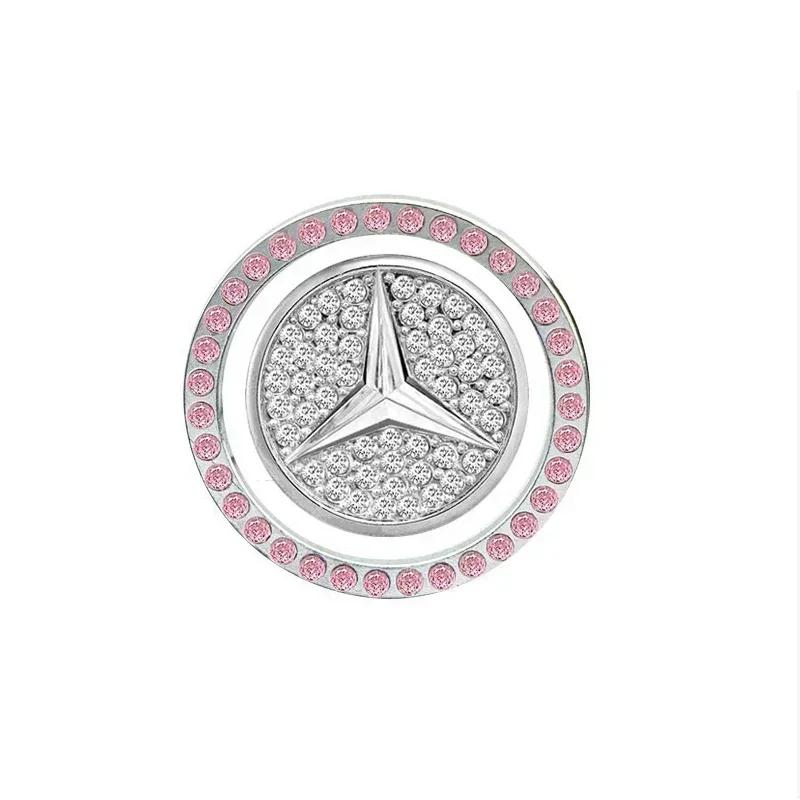 Diamond Car Decor One Click Start Button Engine Start Stop Switch Button Cover for Mercedes Benz W211 W204 W210 W203 CLA GLA AM0