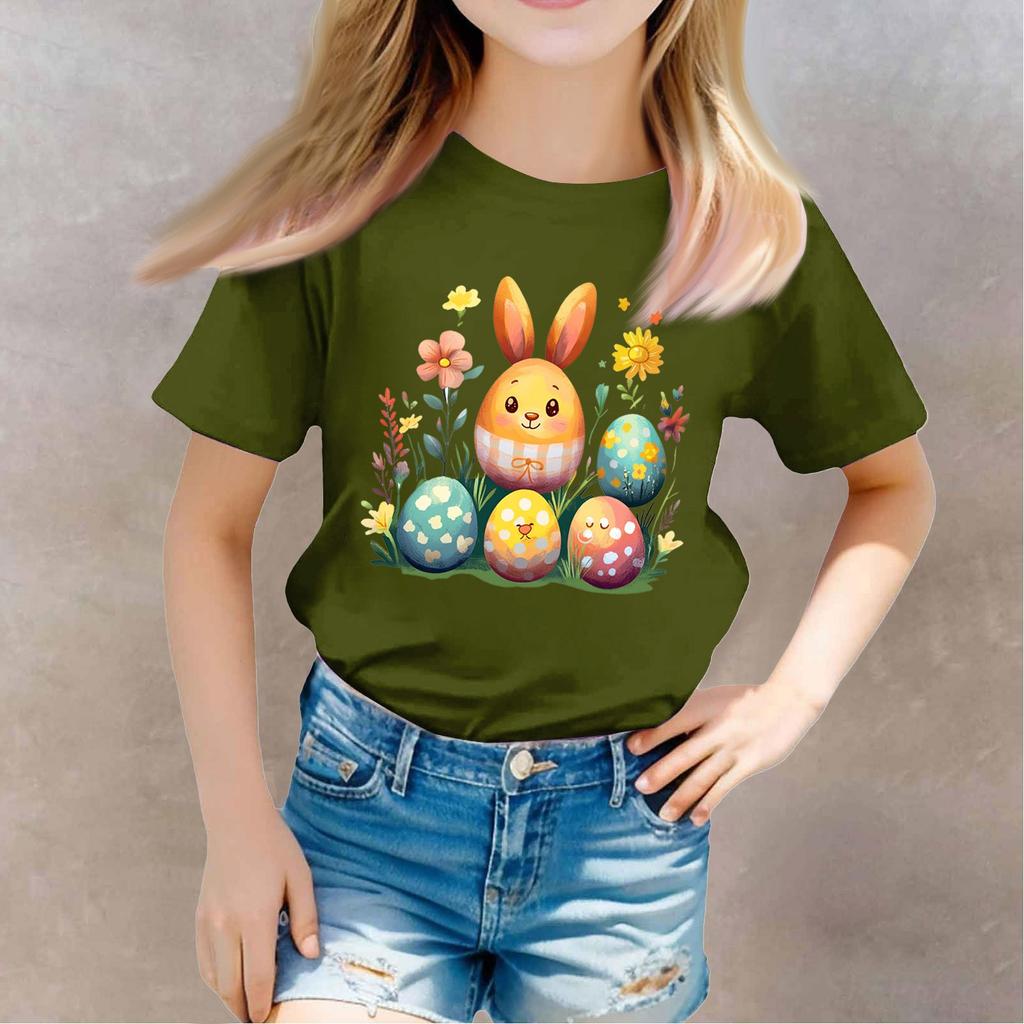 Toddler Girl Boy T-Shirts Kids Top Boys And Girls Printed Short Sleeved T-shirt