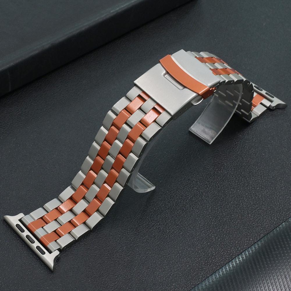 Stainless Steel Bracelet for Apple Watch Band Ultra 2 49mm Series 10 9 8 7 45mm 46mm Luxury Metal Strap for Iwatch 6 SE 5 4 44mm
