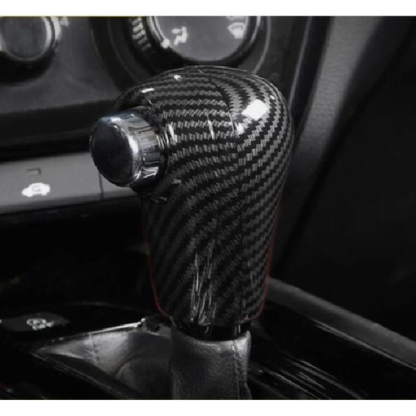 Carbon fiber Gear Shift Knob Cover Trim For Honda HR-V HRV 2016-