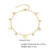 Vnox Elegant Colored Zircon Anklets For Women Stainless Steel Dainty Stone Accessories Chain Anklets Summer Style Jewelry Beach