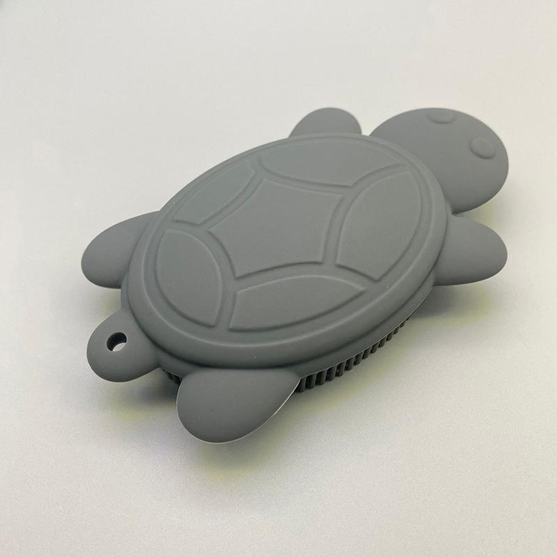 

Щетка для ухода за домашними животными в форме черепахи, силиконовая массажная щетка для собак и кошек, мягкая головка для удаления омертвевшей кожи и шерсти, массажная щетка для купания