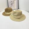 Straw Hat Women's Summer Seaside Beach Vacation Sun Hat New Simple Top Hat Straw Sun Hat Men