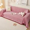 Cotton Gauze Sofa Cover Full Coverage Simple One Piece Blanket Universal All Season Couch Slipcover