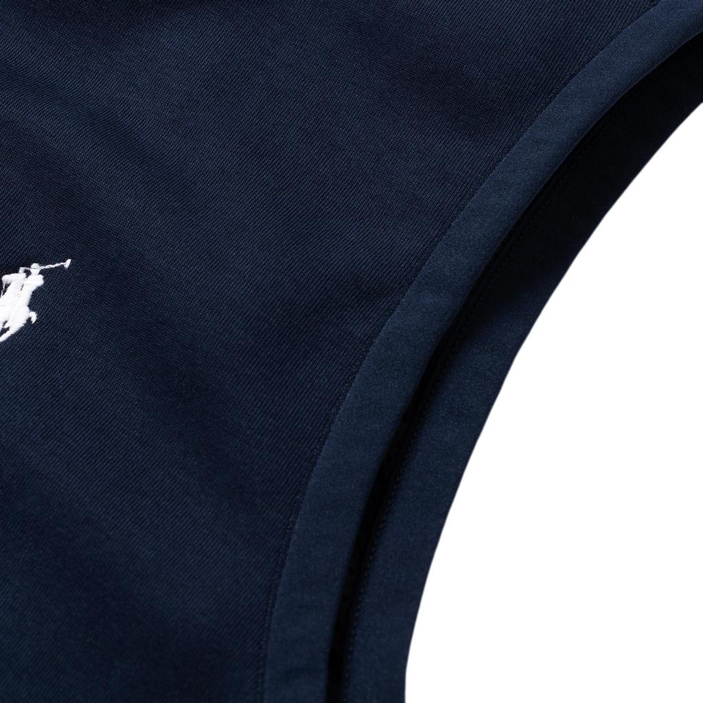 Polo Ralph Lauren Logo Embroidered Stand Collar Zip Sleeveless Vest Men Vest Dark-Blue 710934621-002