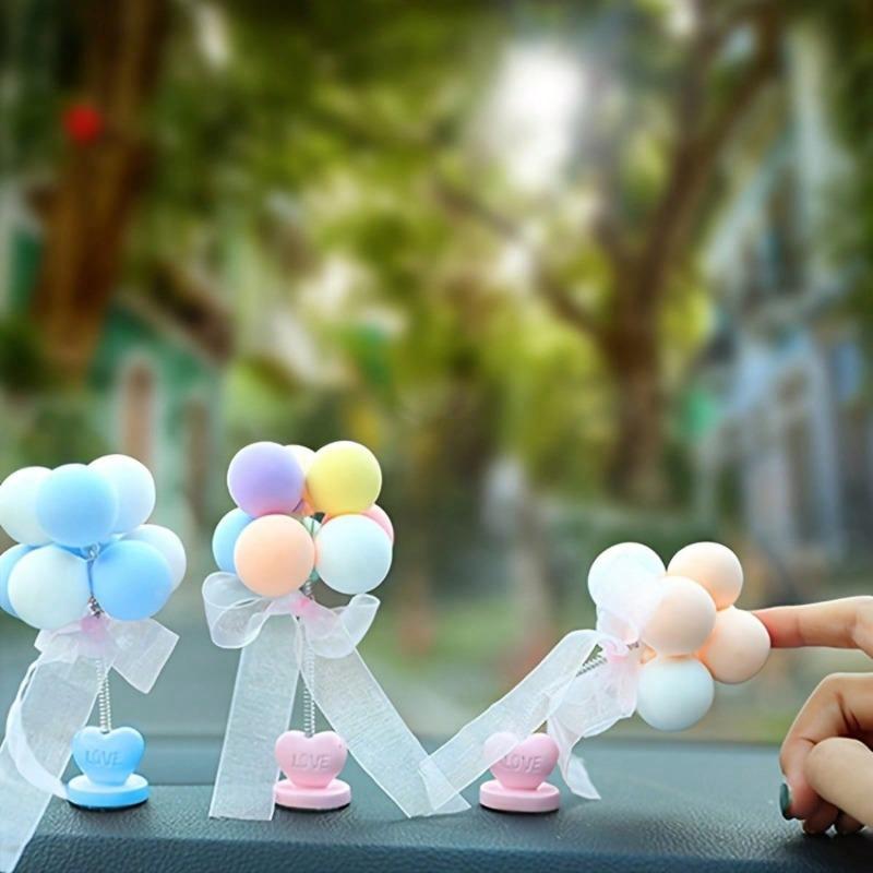 1pc Cute Swinging Balloon Car Decor, Creative Confession Balloon, Spring Dashboard Decoration for Car Interior