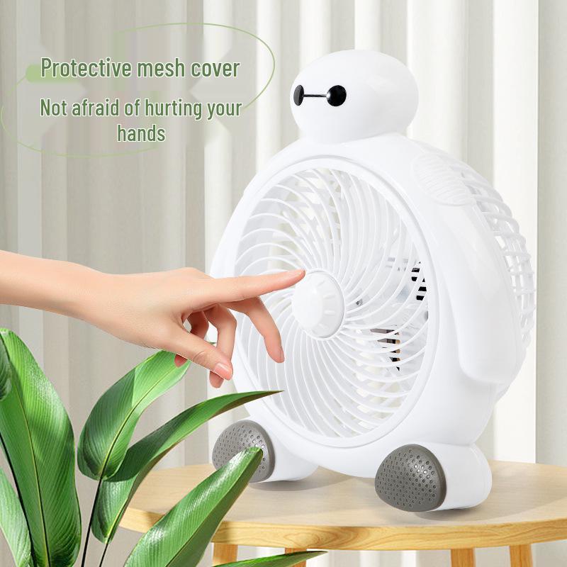 USB Mini Cartoon Desktop Fan - Portable Tabletop Fan for Dorms & Offices