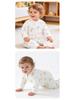 Thickened Double-Breasted Baby Romper: Warm Padded Cotton Suit for Autumn & Winter Crawling, Boneless Design.