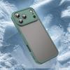For iPhone 17 Pro Max Case Drop Proof Airbags Frosted Translucent PC + TPU Phone Back Cover