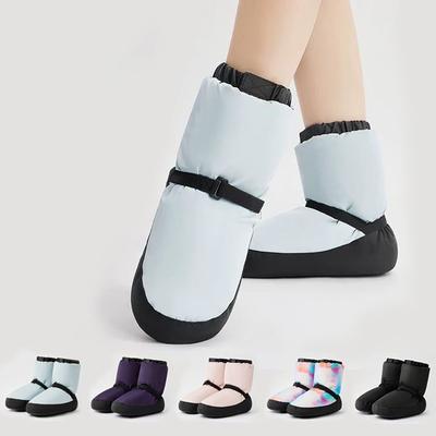 Ballet Shoes Winter Short Boots Dance Boots Warm Non Slip Ballet Shoes Adult Training Cotton Dance Shoes