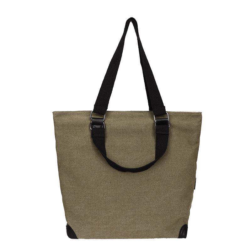 Japanese Style Canvas Tote: Versatile, Fashionable Shoulder Bag for College, Campus & Commuting