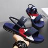 Fashion PVC Men's Sandals Men Slippers Outdoor Beach Casual Shoes Indoor Anti Slip Open-Toe Sandals Flat Sandals 2024 Chaussure Homme