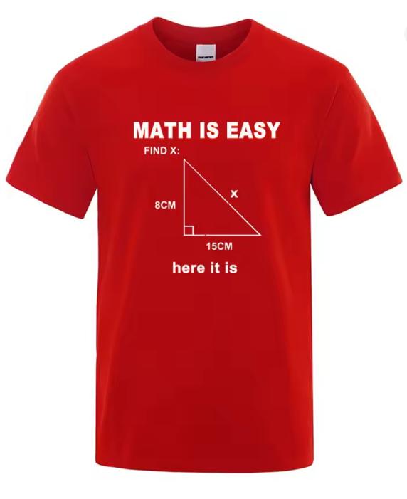 Unisexs HighQuality Casual Fun Math Pattern Loose RoundNeck TShirt Unisexs ShortSleeved TShirt Unisexs Shirt