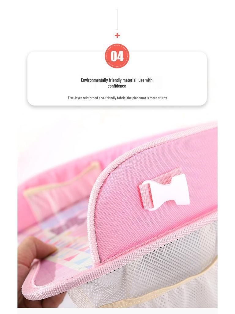 Taca do fotelika samochodowego dla dziecka: Stolik do rysowania, jedzenia i przechowywania dla niemowląt