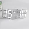 3D Smart Stereo LED Alarm Clock with Voice Control - Korean Style Wall & Table Clock