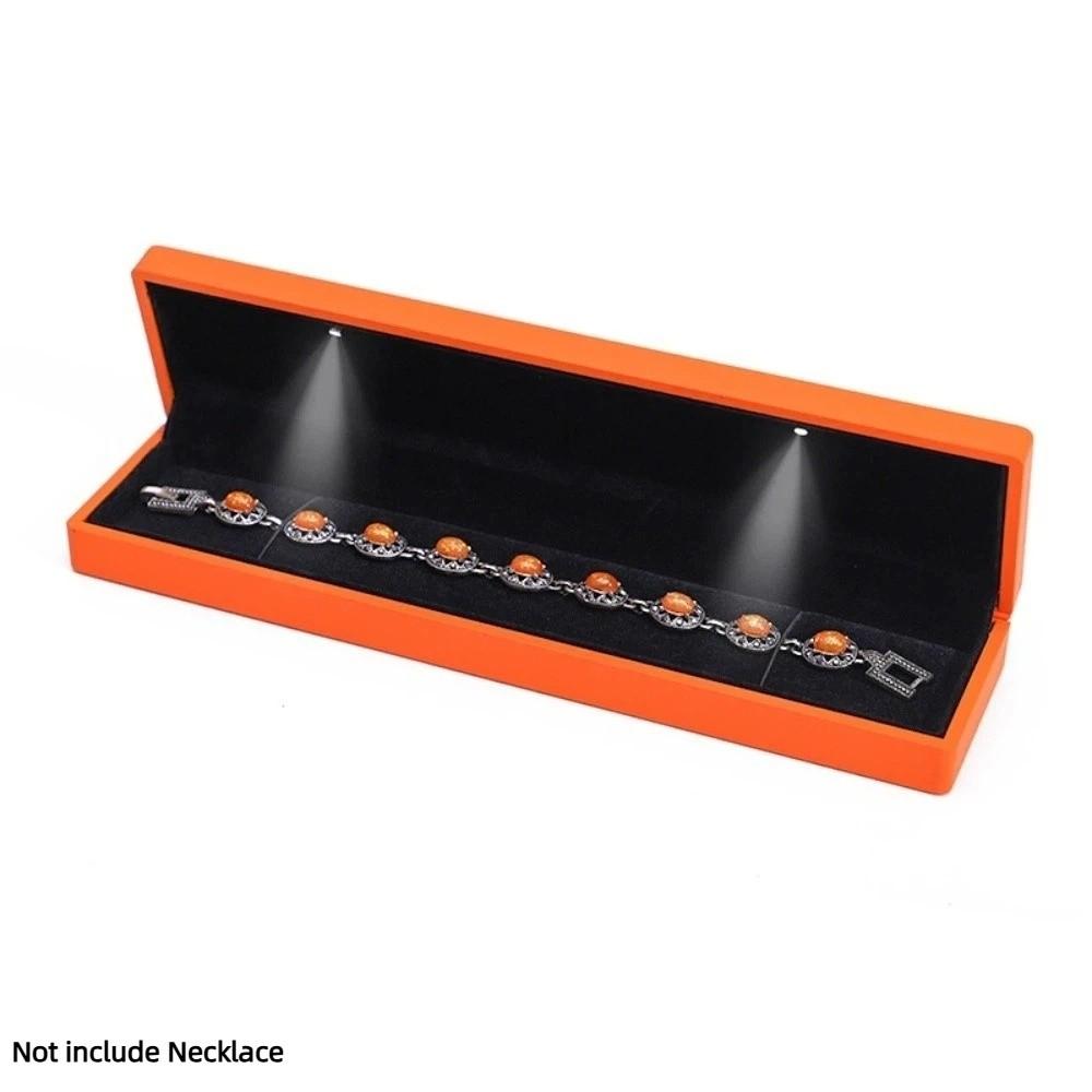 Jewelry Display Jewelry Gift Box Velvet Lined Necklace Storage Box Necklace