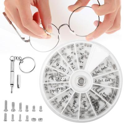 Glasses Screws Sunglasses Screw Sunglasses Screw Repair Sorting Glasses Watch Replacement Screws Set, 120-Piece Set, Tool, Kit, Repair, Repair,