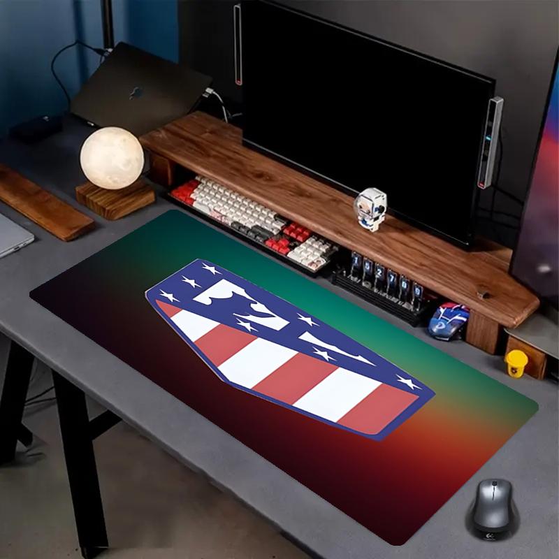 Atletico Madrid Print Mouse Pad, Anti‑Slip Desktop keyboard Mat, for PC Laptop Gaming Working Daily Use, Cool Festival Surprise Gift