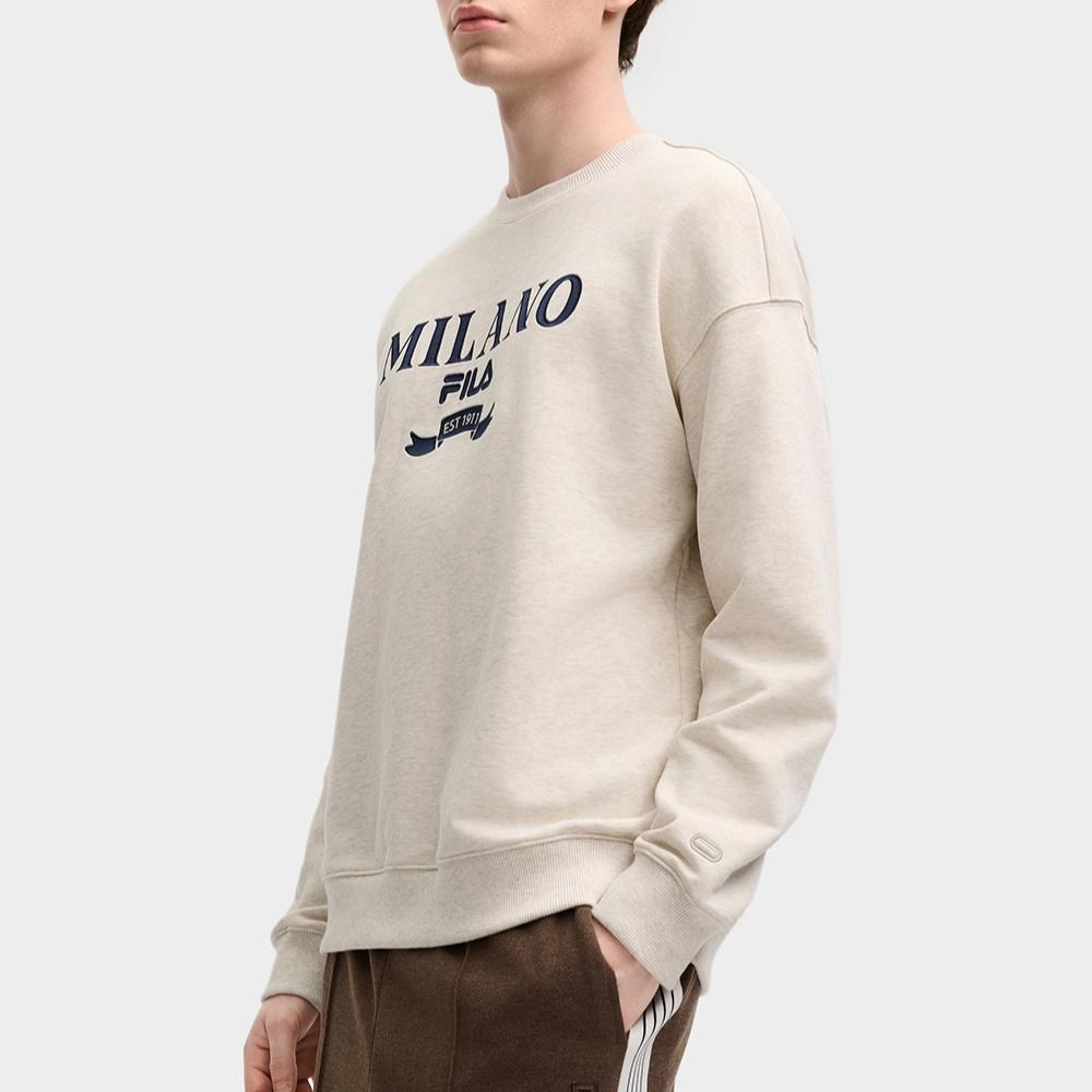 FILA MILANO Sweatshirt Men's Light Khaki Heather Gray F11M515201FLK