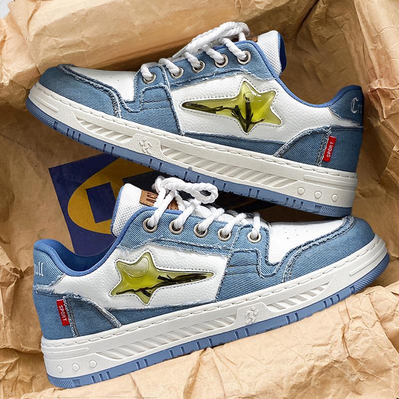 Low-top Board Shoes Hong Kong Style Retro Casual Trend Sports Shoes Personalized Student Shoes Four Seasons