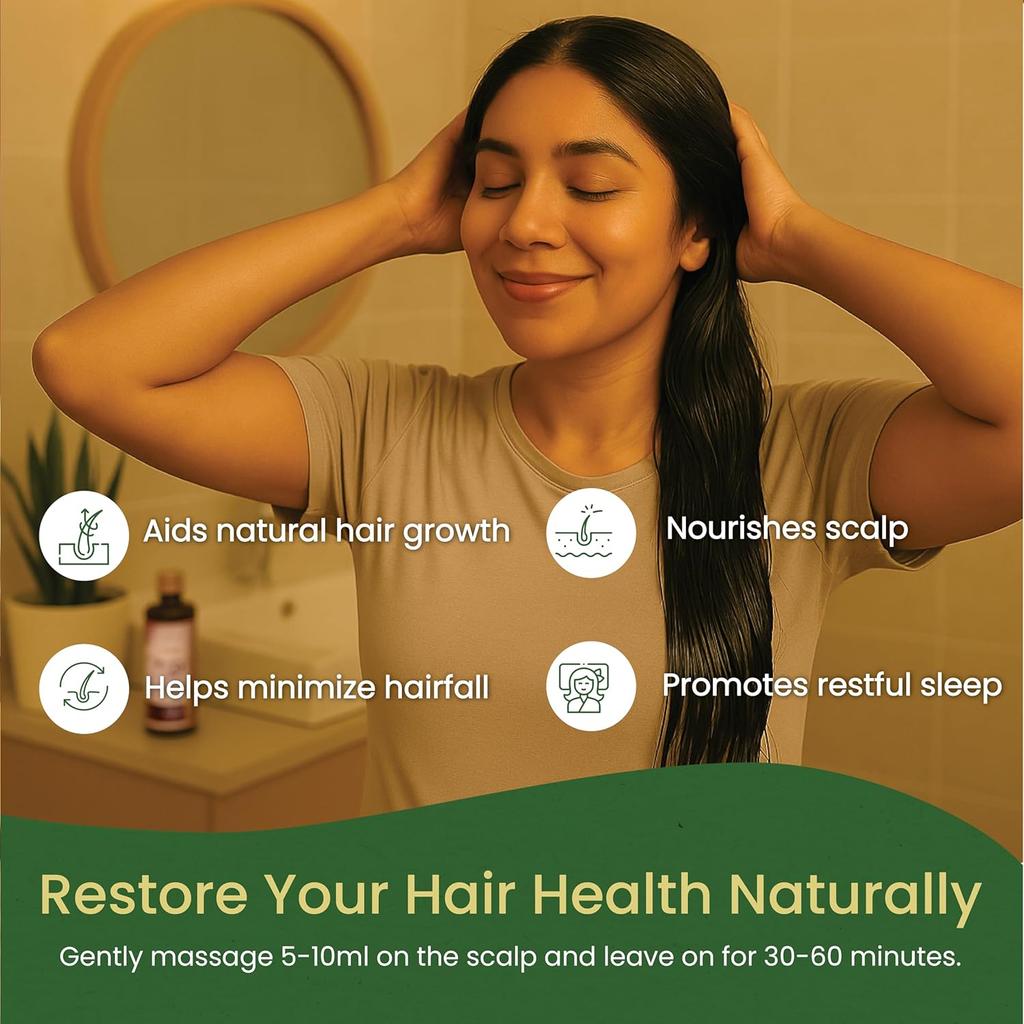Kerala Ayurveda Neelibhringadi Keram Hair Oil For Hair Growth Triple Care Formula 200 ml Scalp Nourishing Care