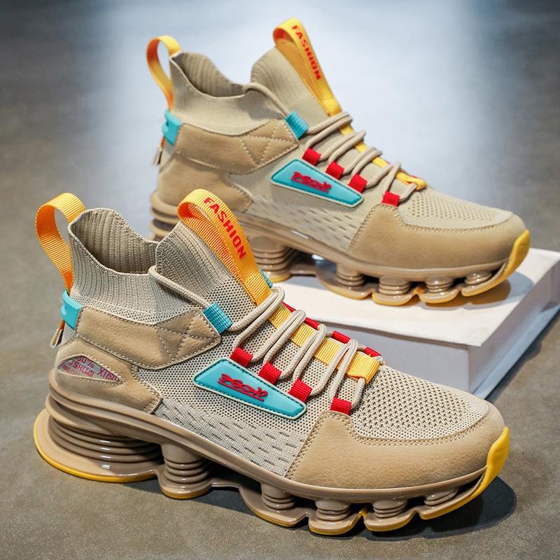 Men's high-quality casual sneakers Four seasons mesh breathable lightweight shock-absorbing running shoes outdoor sports shoes