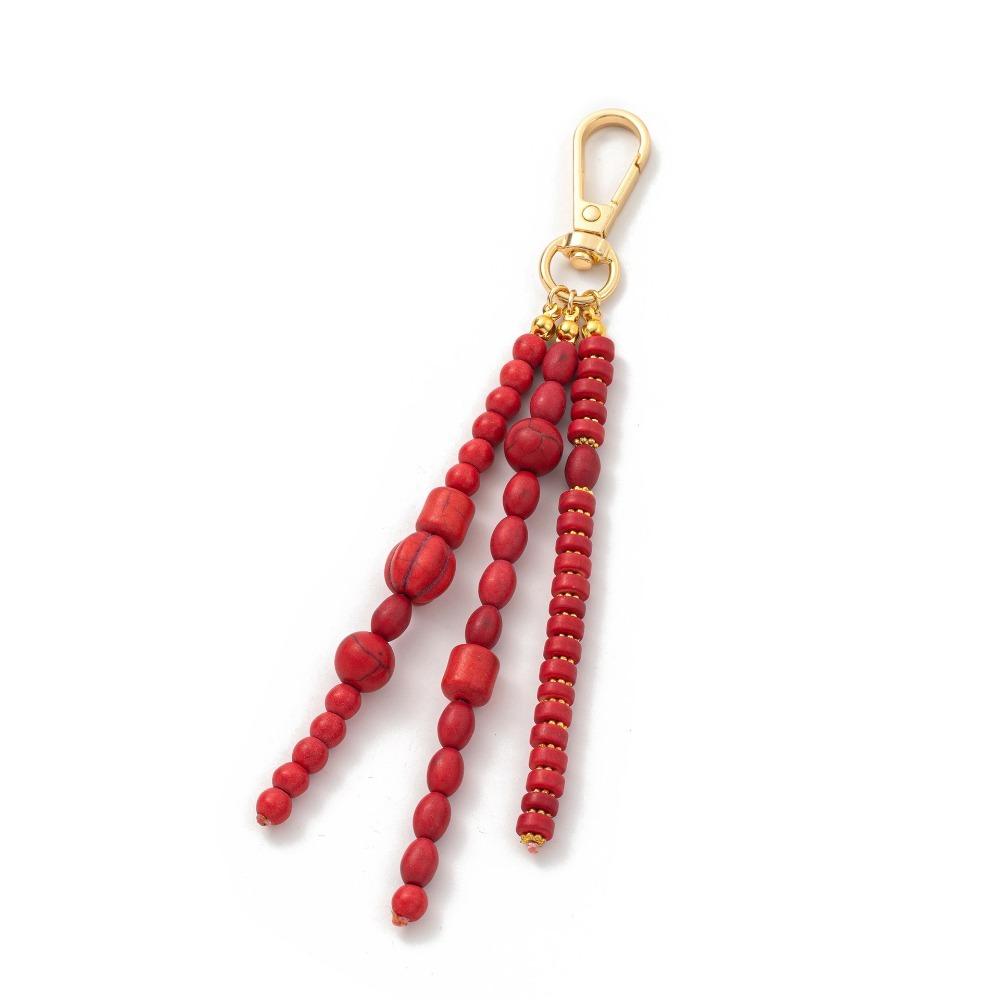 DIY Handmade Bead Keychain Hanging Decoration Car Key Ring Fashion Bag Keychain  Jewelry Gift
