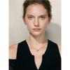 Yhpup Exquisite Stern Muschel Perle Abnehmbares Hängendes Halsketten für Damen Edelstahl Mode Halsband Schmuck Bijoux Geschenk