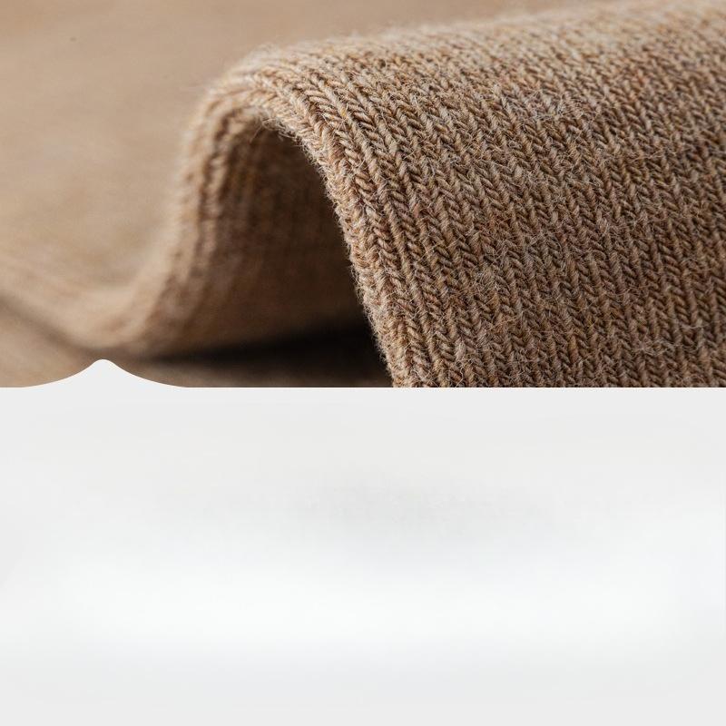 Herren Dicke Baumwolle Herbst und Winter Warme Mittelhohe Socken, Antibakteriell Herbst Reine Baumwolle Anti-Geruch und Schweißabsorbierend Business Herrensocken