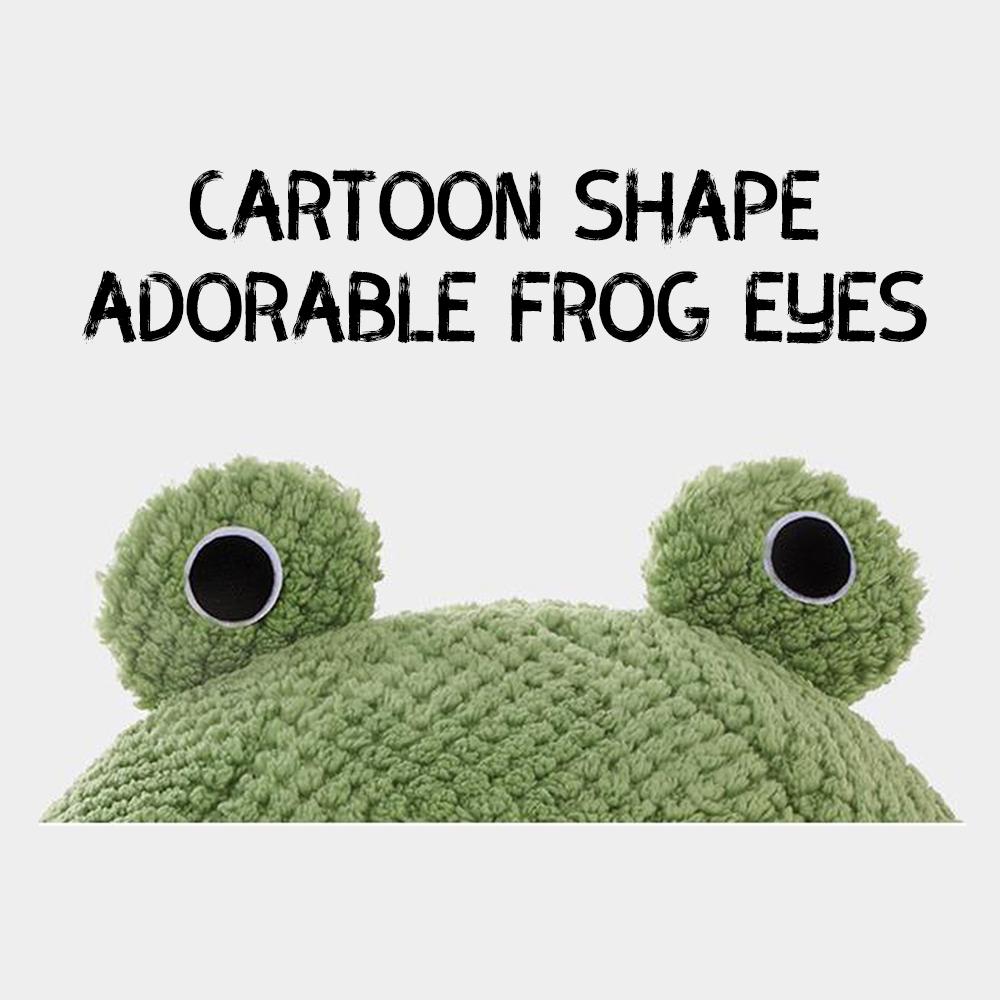 Półzamknięte legowisko dla kota, małe, urocze gniazdo dla zwierząt w kształcie żaby, dla psów i kotów, wygodne, oddychające, pluszowe