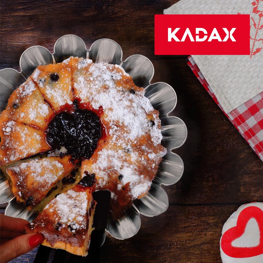 KADAX Bundt Pan with Chimney Sleeve Mold Sheet Metal Baking Tin 22cm