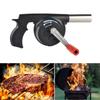 Manual Air Blower Hand Crank BBQ Fan Outdoor Camping Grills Accessories Tools