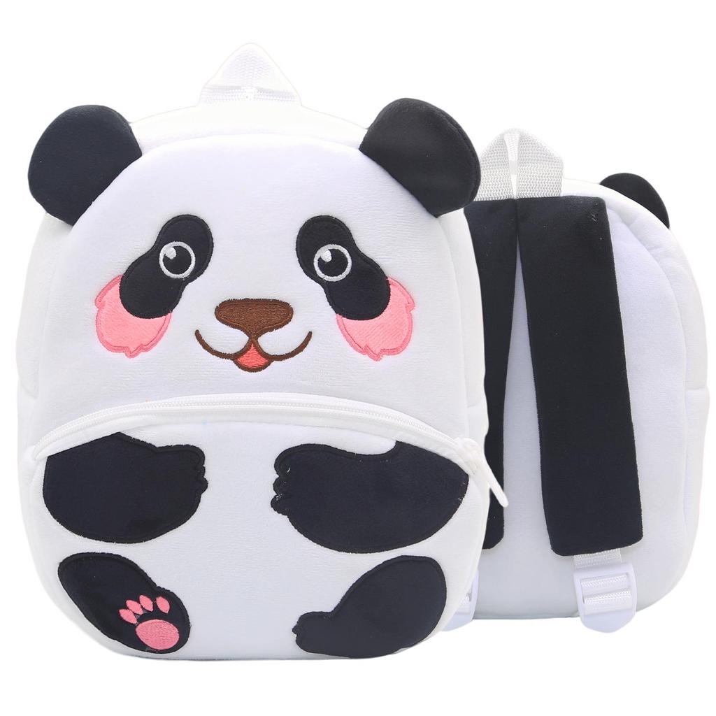 Cute Cartoon Animal Plush Backpack for Kids - Customizable Print, Toddler & Kindergarten Size