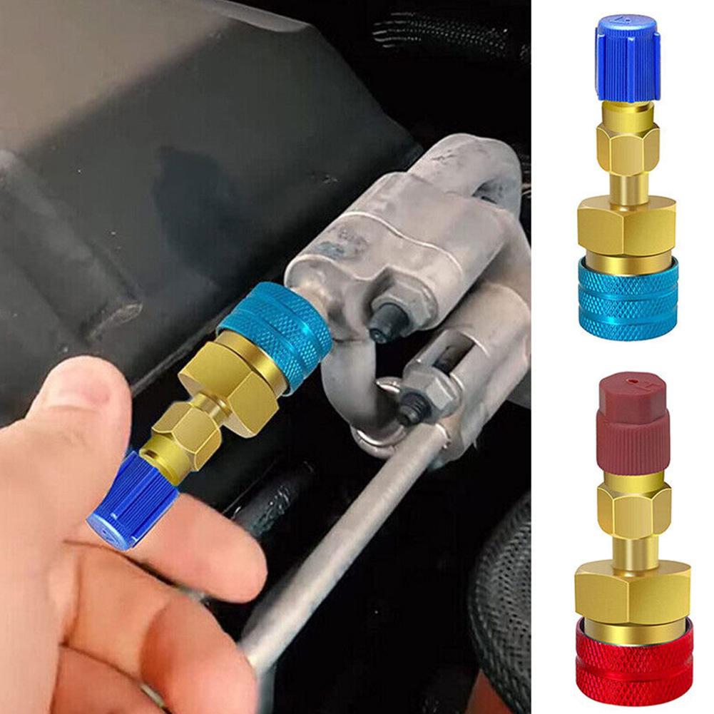 R1234YF Low Side Quick Connector For Car Airconditioning 14mm Female X 1/4" SAE Male Connector Adapter Tool