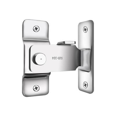 90 Graden Roestvrijstalen Deurvergrendeling Rechte Hoek Schuifbare Buigende Deurslot Vergrendeling Schroef Vergrendeling Hardware Accessoires