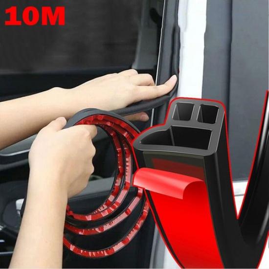 10M Door Trunk Seal Strip L-Shape Rubber Weather Stripge Car Accessory 393.7