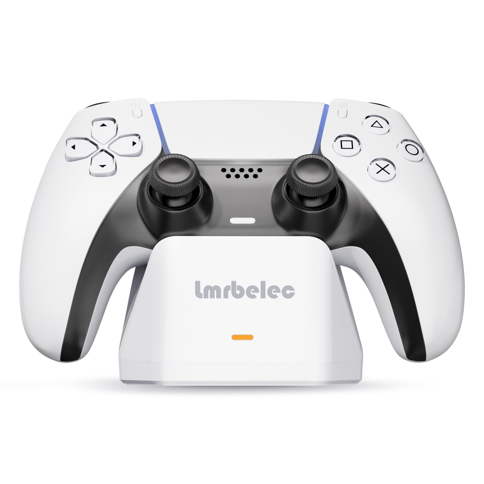 

Lmrbelec PS5 Controller Charging Compatible with PlayStation 5 Fast Simply Place and Storage Stand with LED Cable Included Stand, Peripherals, білий